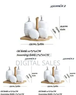 Ceramic Olive Oil and Vinegar Bottle Pot Dispenser Sauce Dust-Proof