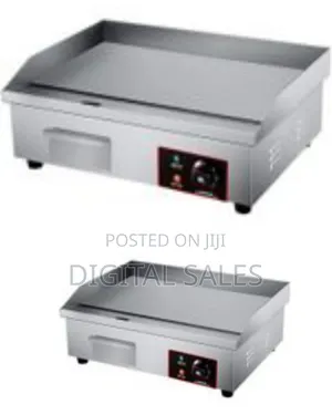 Electric Countertop Flat Top Griddle, Commercial Stainless Steel