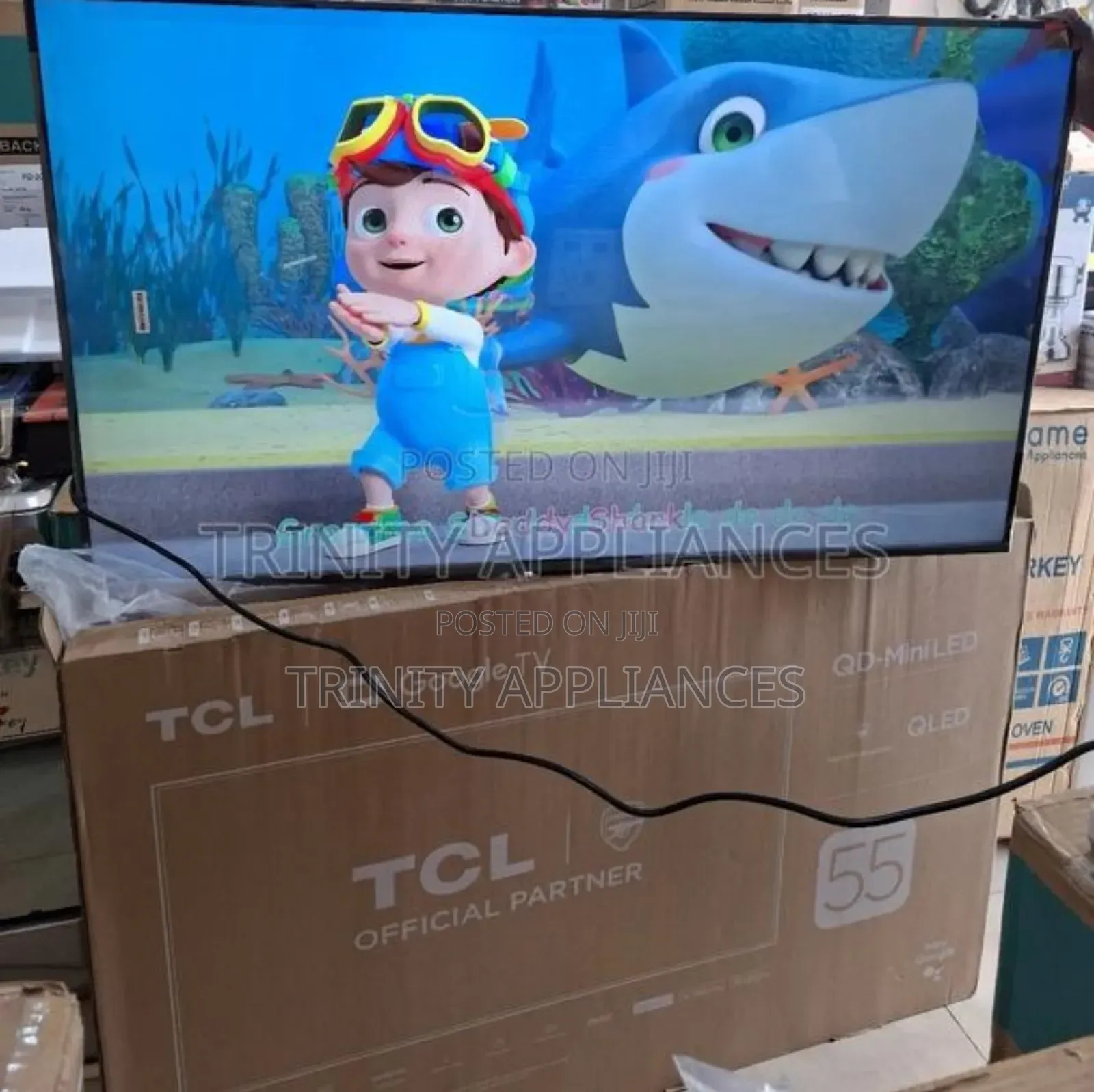 TCL 55" Qd Mini Led Android Smart Tv-Black