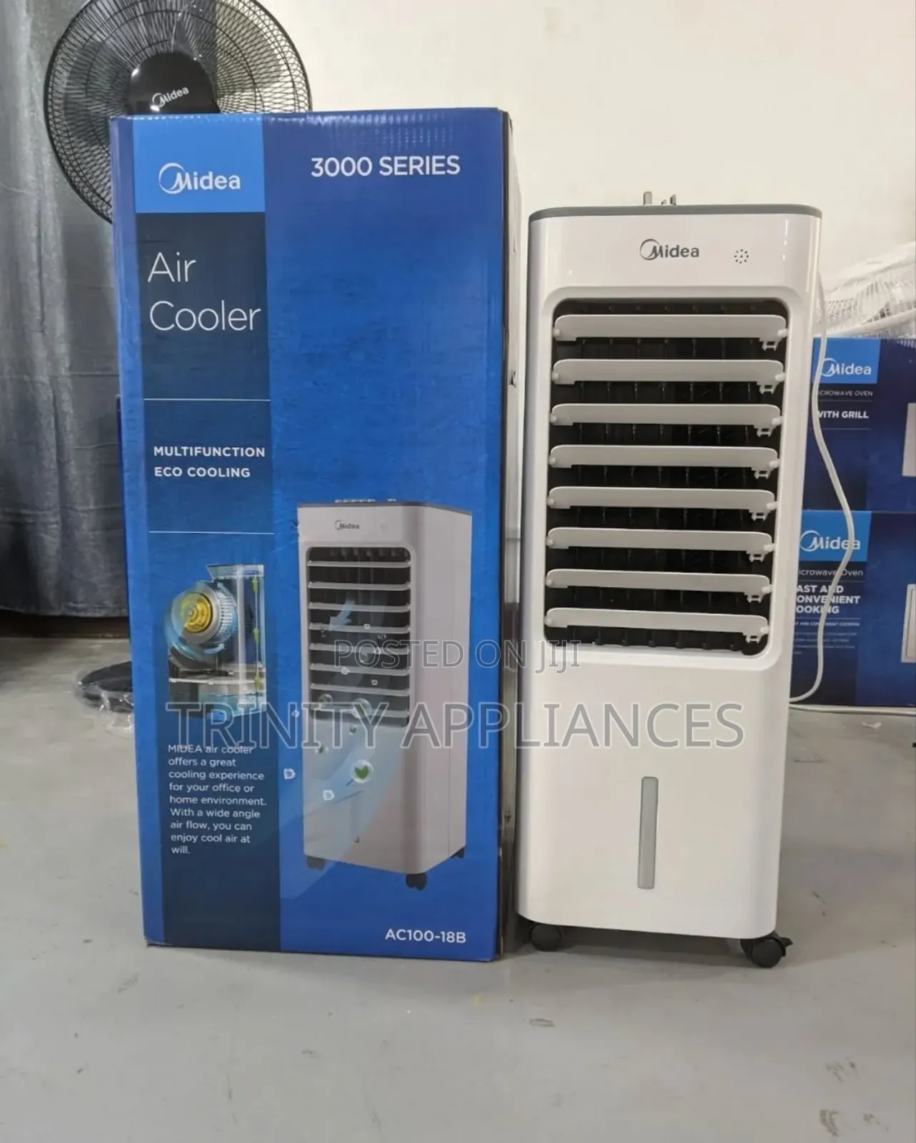 Midea Portable Air Cooler With 7 Liters Water Tank, Manual Control