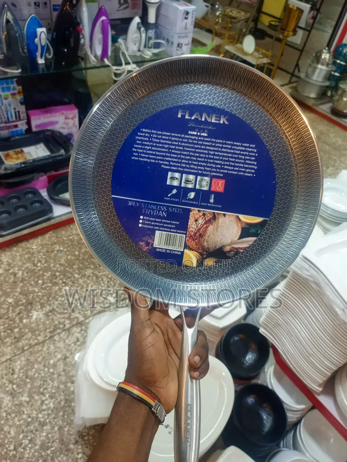 Flaken 3-Ply Stainless Steel Frypan.