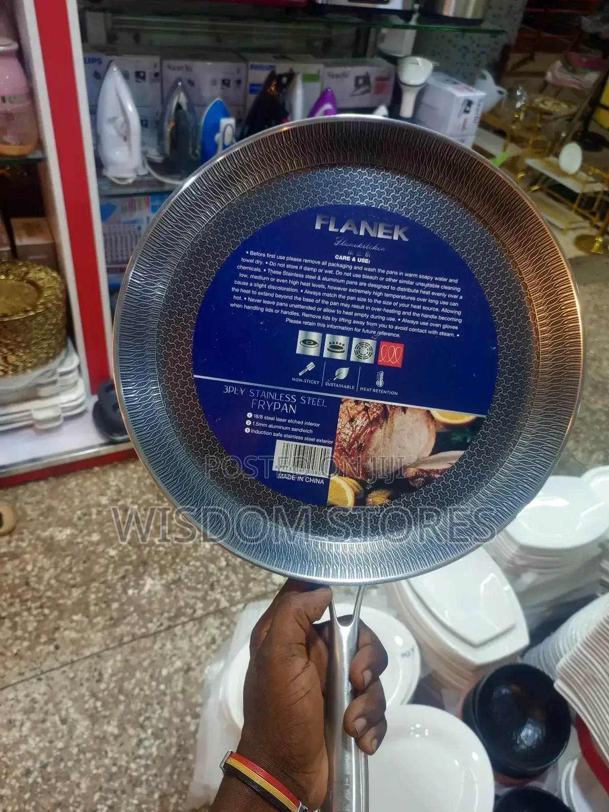 Flaken 3-Ply Stainless Steel Frypan.