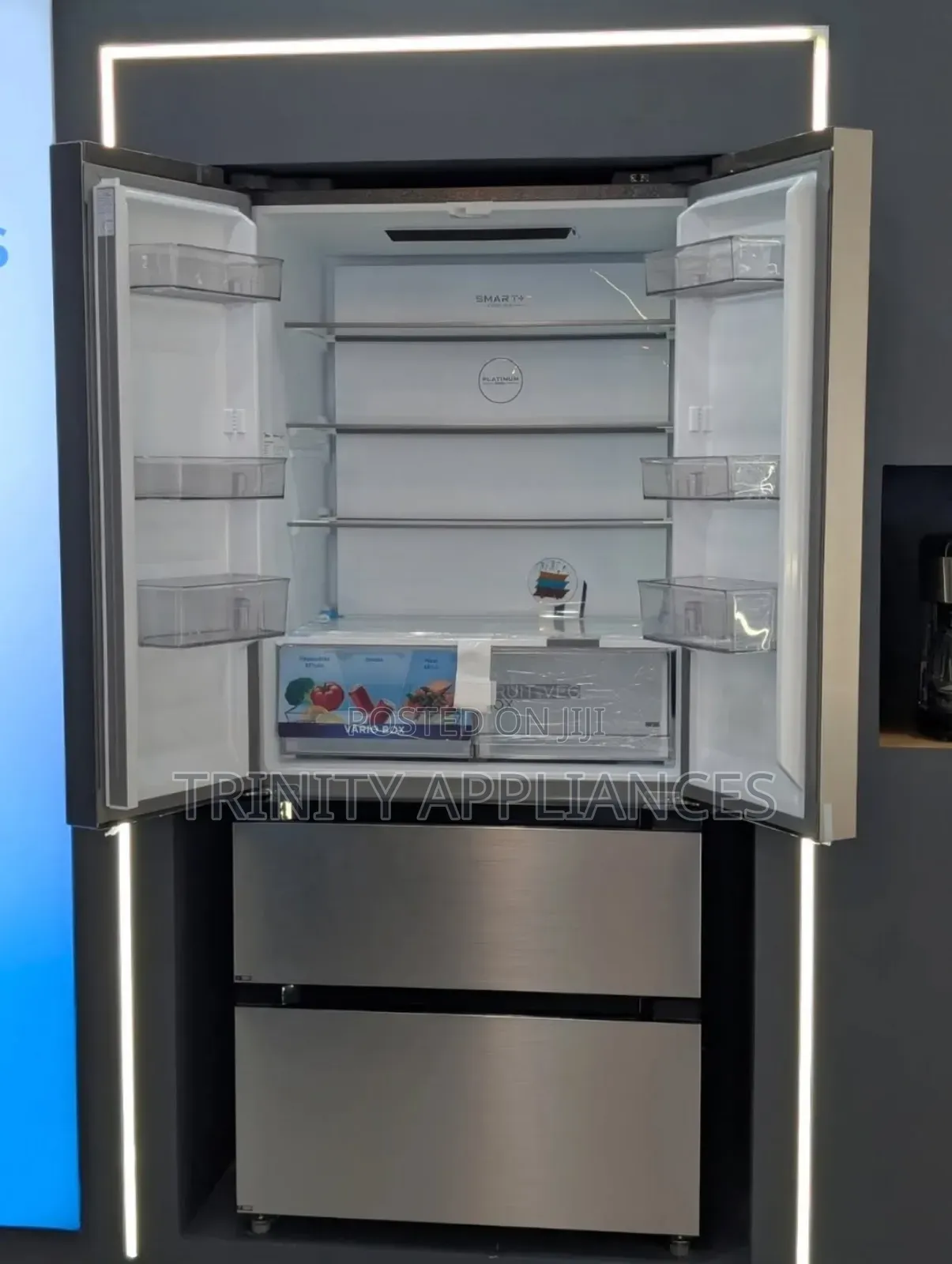 Midea 692 Litres "No Frost" French Door Stainless Refrigerator