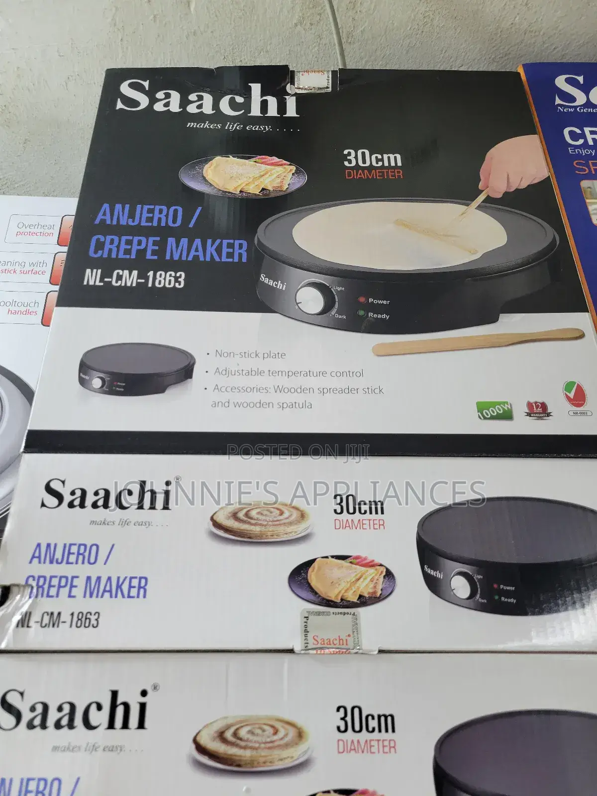 Saachi 30cm Anjero Crepe Maker – Model Nl-Cm-1863