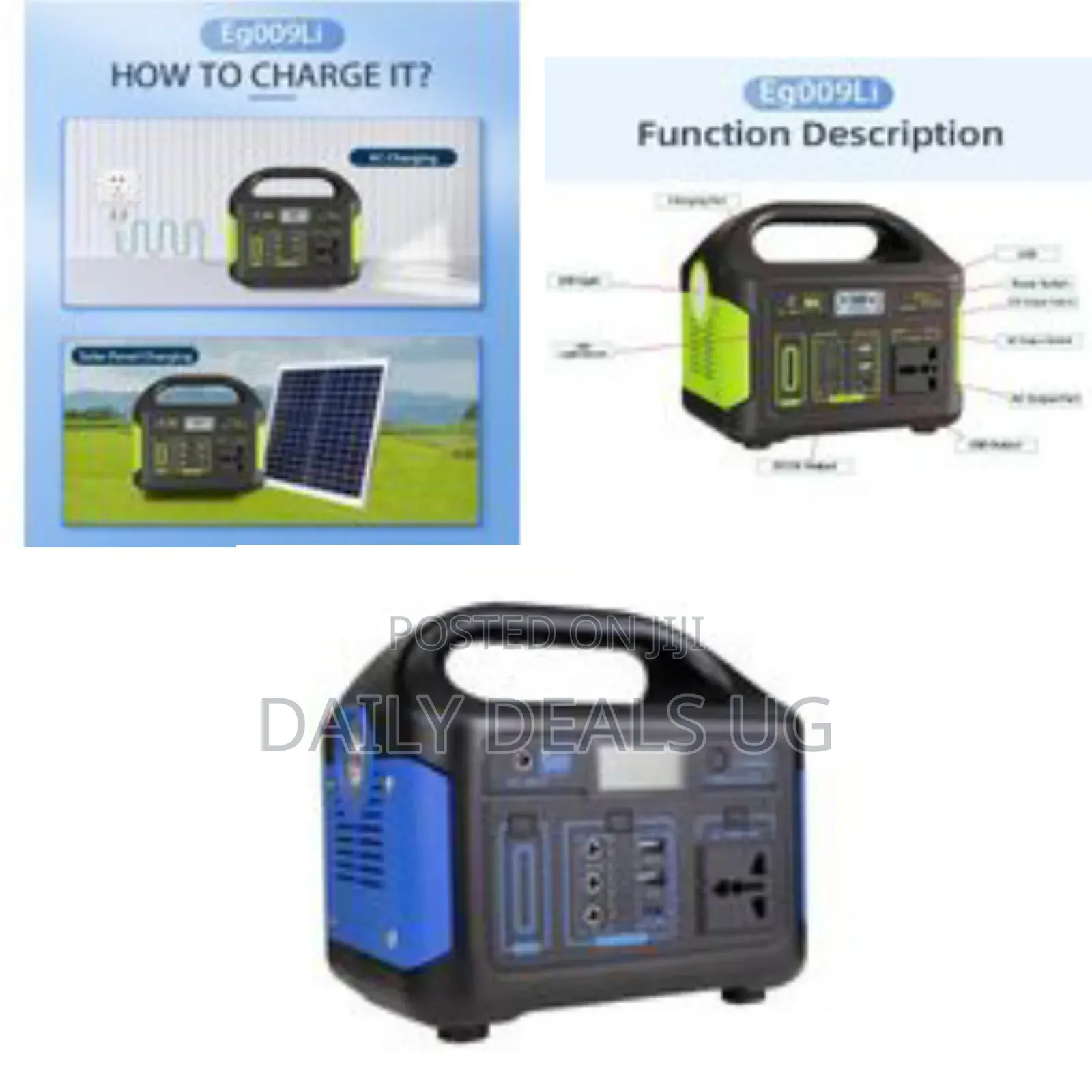 Eg009li 300w Usb Type C Dc Ac Output Lithium Ion Battery Emergency
