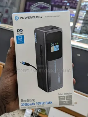 Powerology Thunder Ramp 30,000mah 140 Watts Power Bank