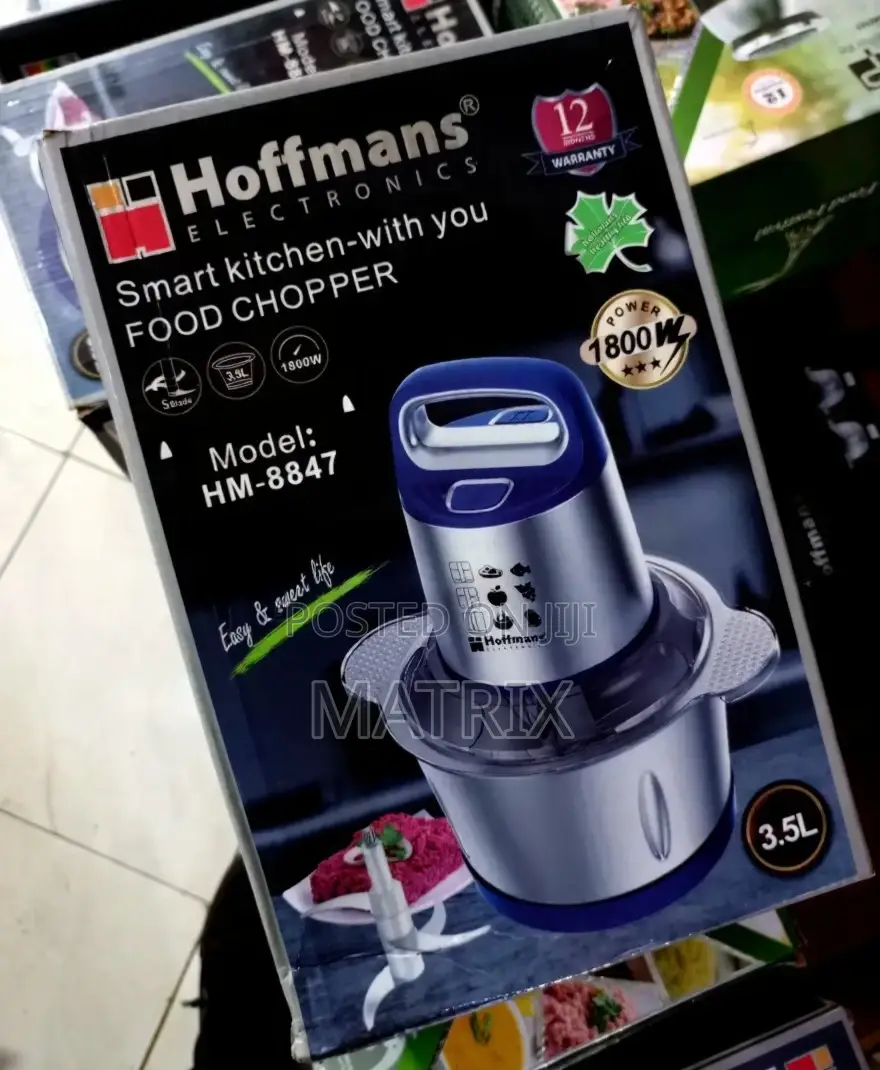 Hoffman Electric Meat Chopper | 3.5 Litter Capacity Hm-8847