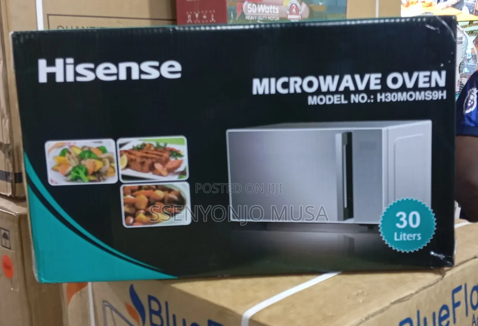 Hisense 30l Microwave Oven, 900w, 11 Power Levels, Grey Cavity, Silver