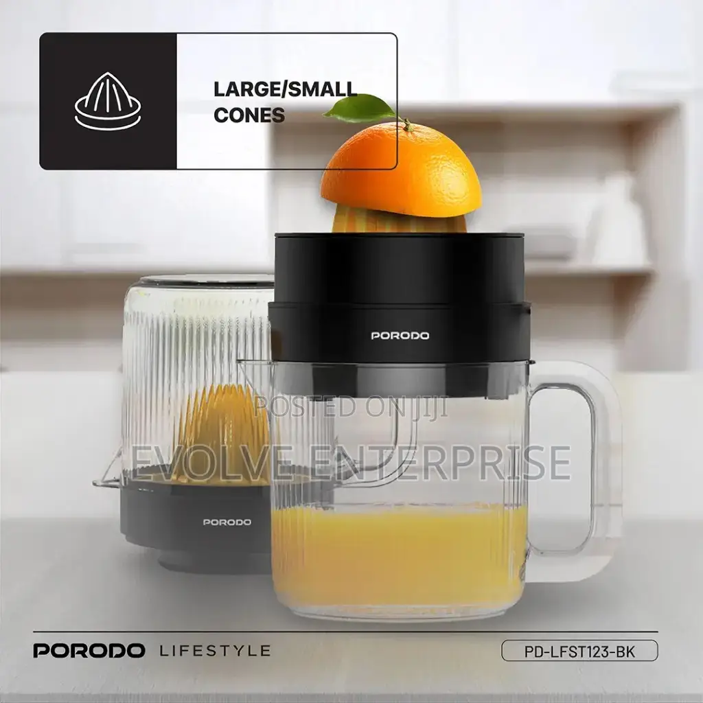 Porodo Lifestyle Bi-Directional Juicer - Black