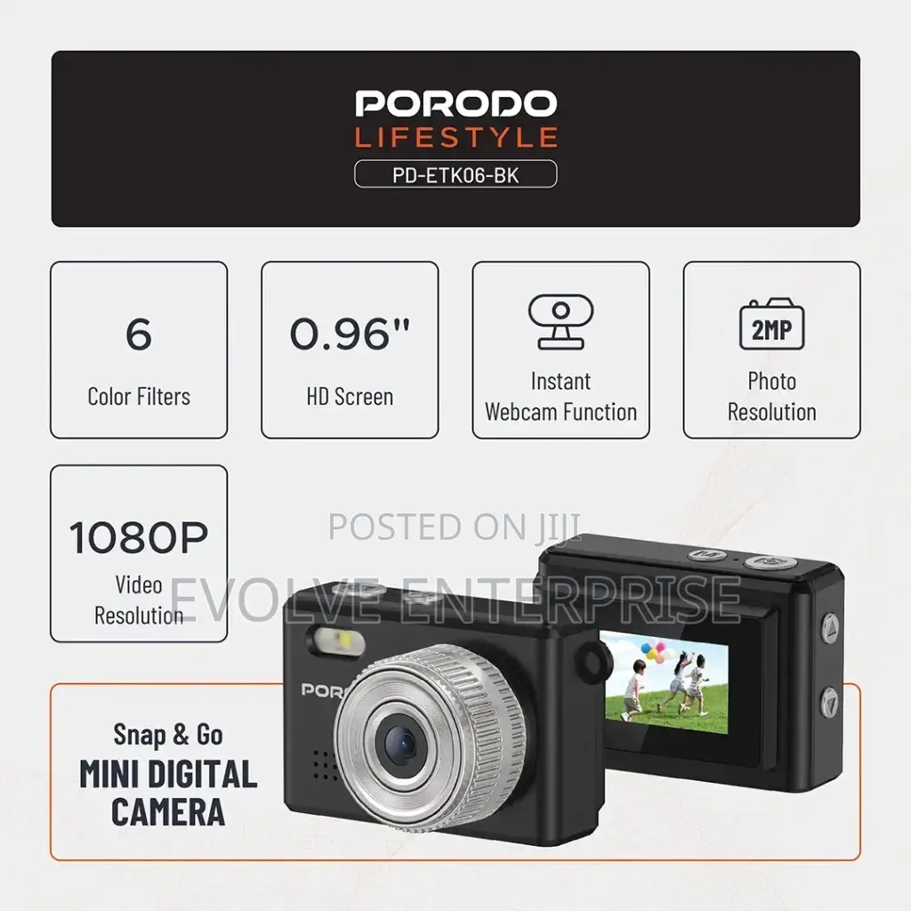Porodo Lifestyle Snap Go Mini Digital Camera