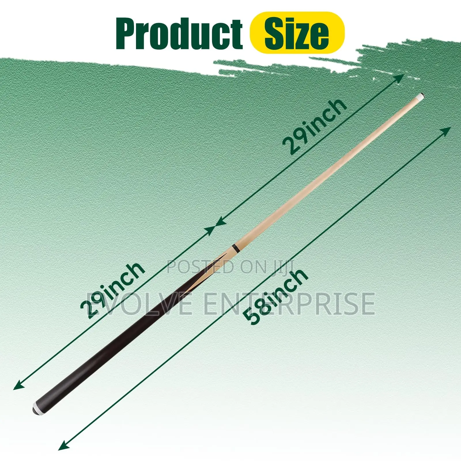 Billiard Cues With 13mm Leather Tip