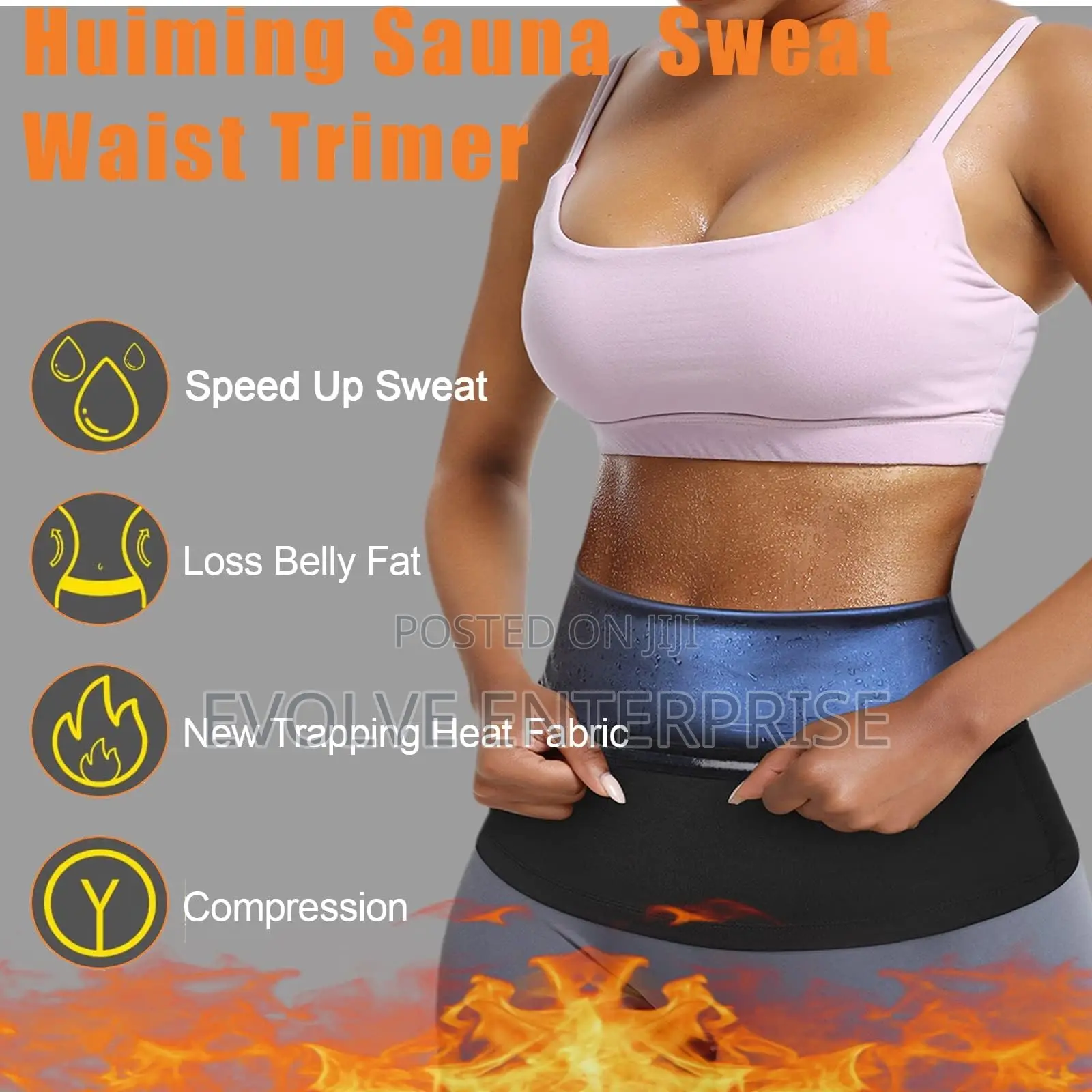 Huiming Sauna Suit Waist Trimmer for Women