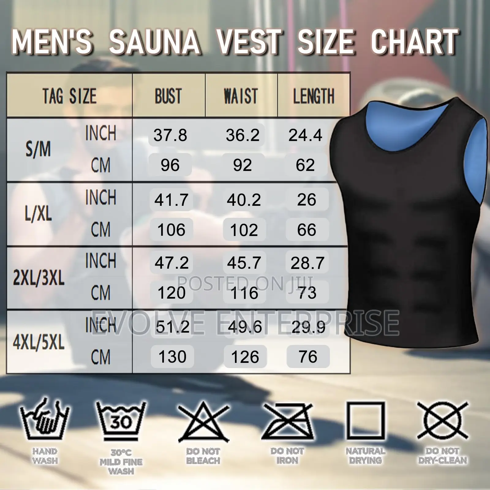 Sauna Vest for Men Waist Trainer