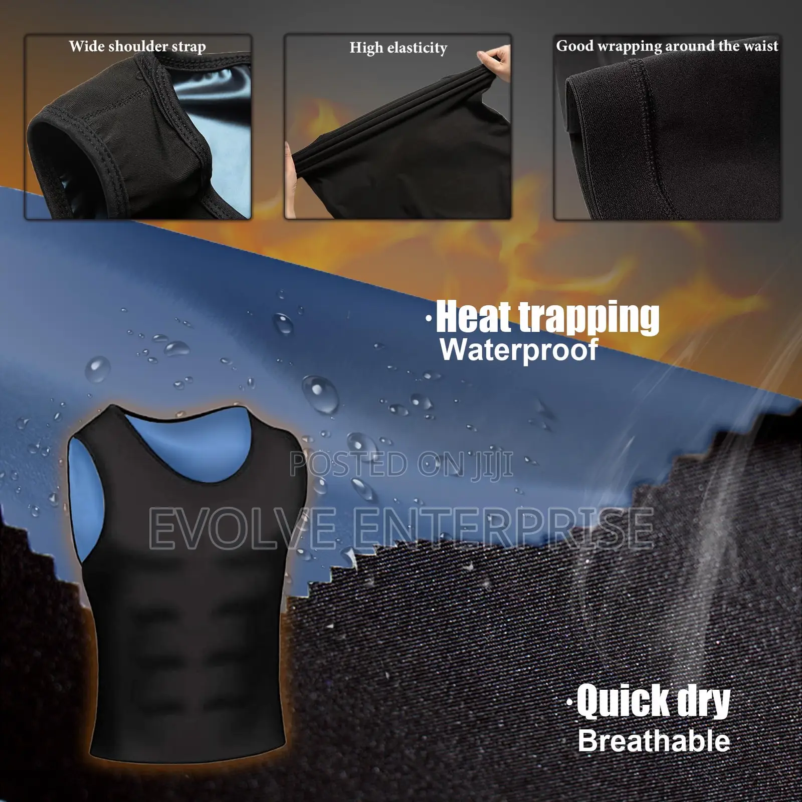 Sauna Vest for Men Waist Trainer