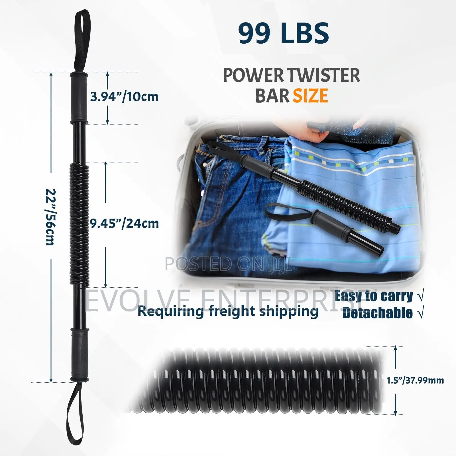 Travel-Friendly Spring Power Twister – Lightweight Arm Exerciser