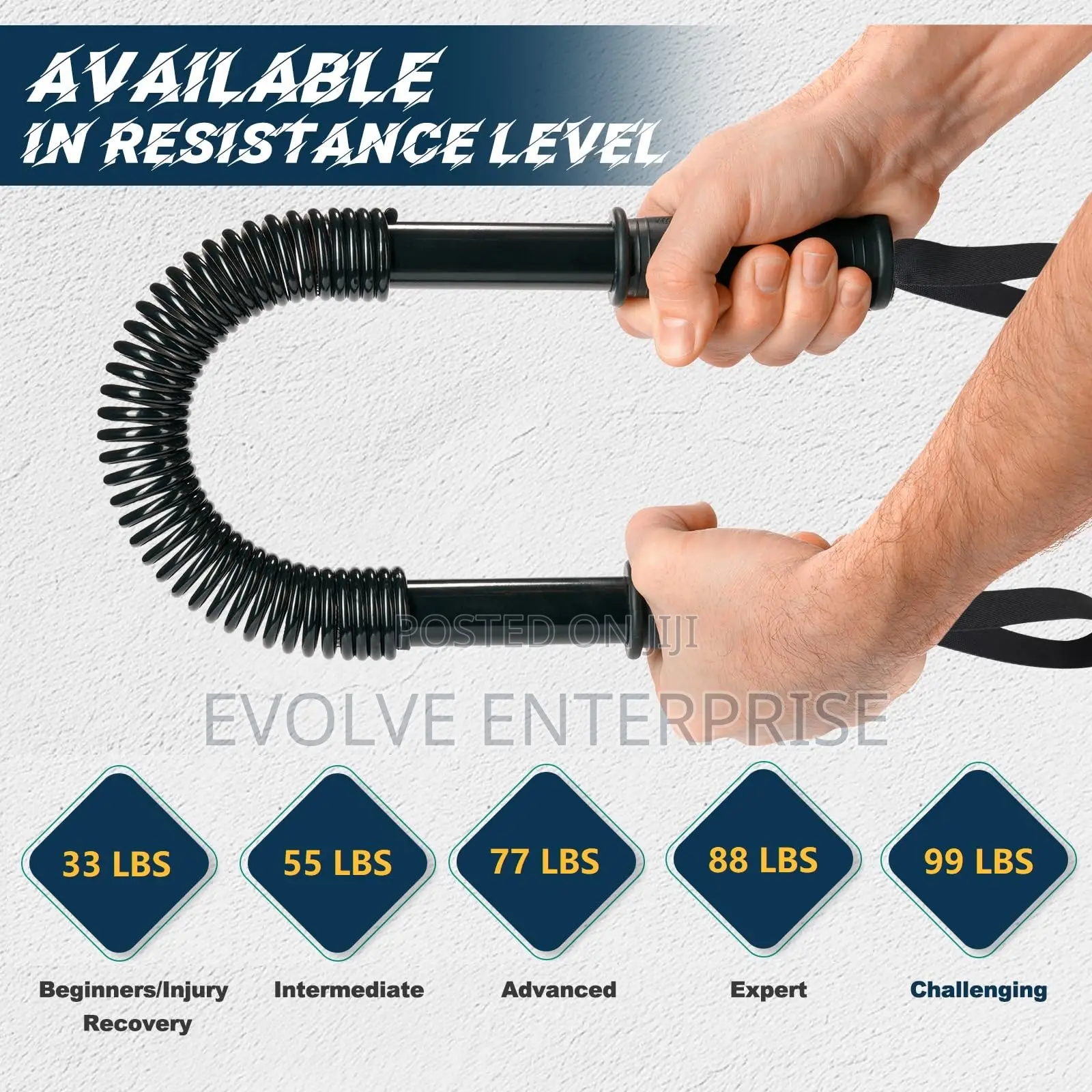 Travel-Friendly Spring Power Twister – Lightweight Arm Exerciser