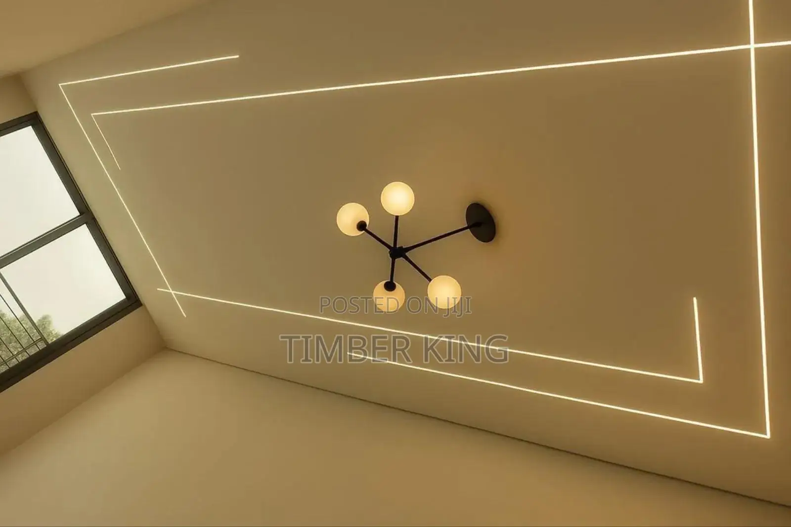 Modern Interior Design Featuring A False Or Dropped Ceiling in Central ...