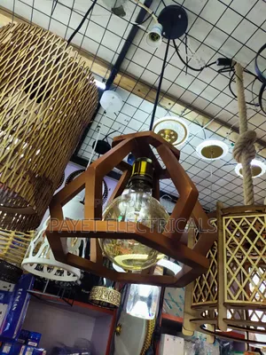 Lexam Wooden Pendant Lamp