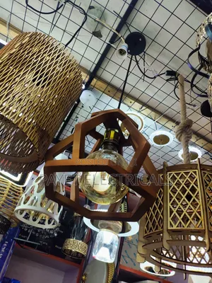 Lexam Wooden Pendant Lamp