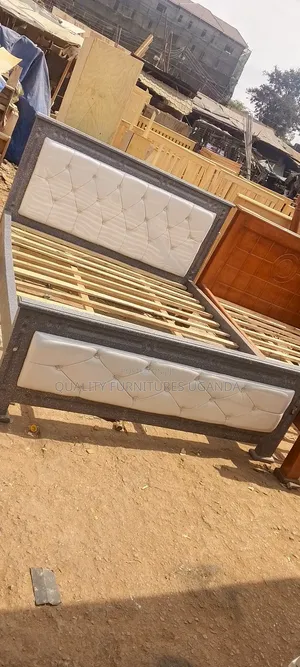 Solid Wooden Leathered Bed /5*6
