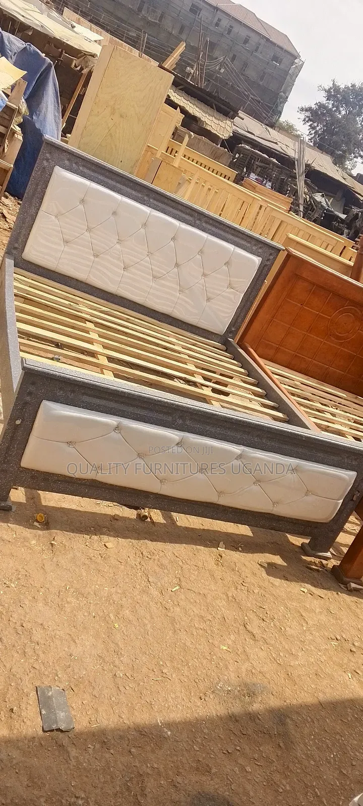Solid Wooden Leathered Bed /5*6
