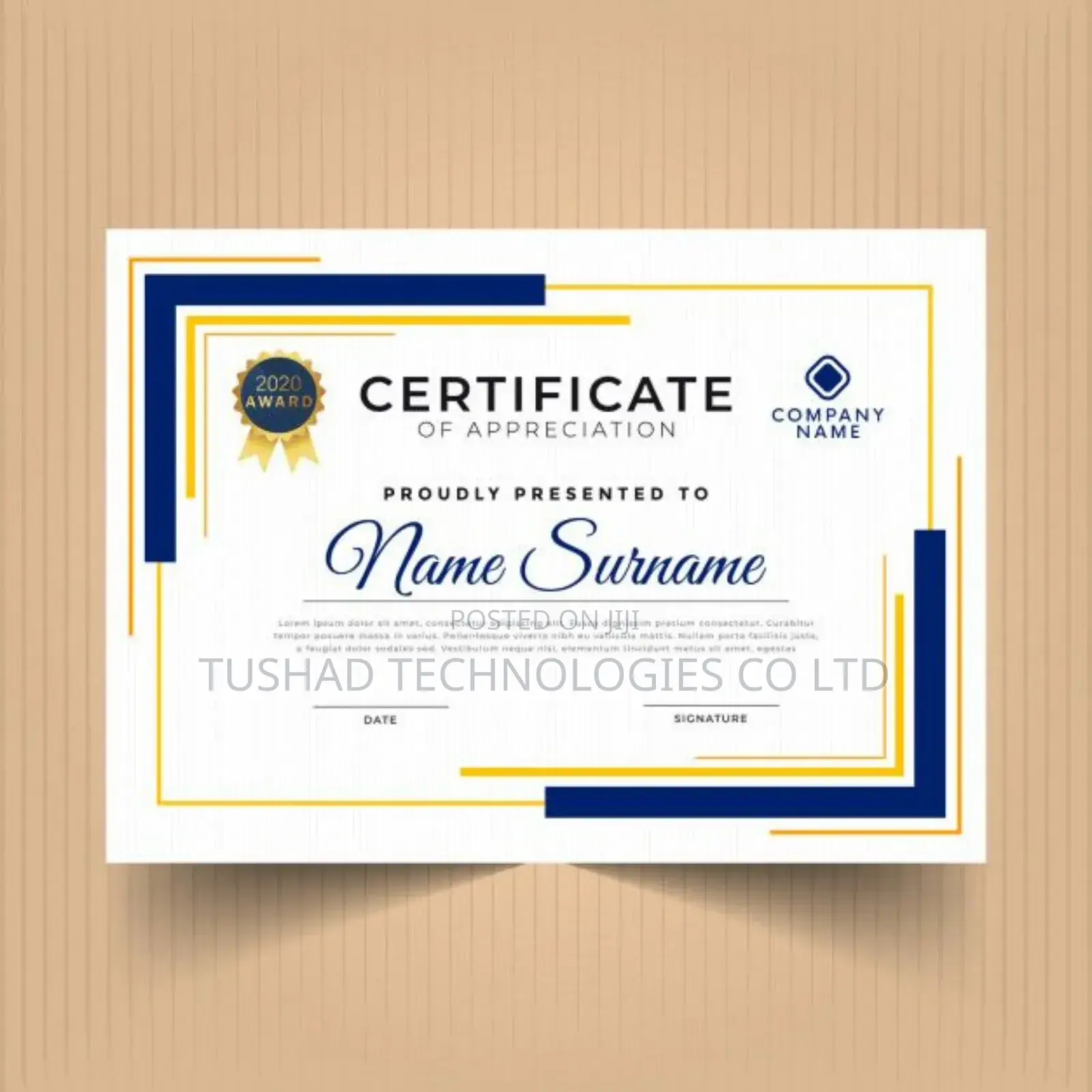 Certificates Printing Designing, Fliers, Posters, Calenders