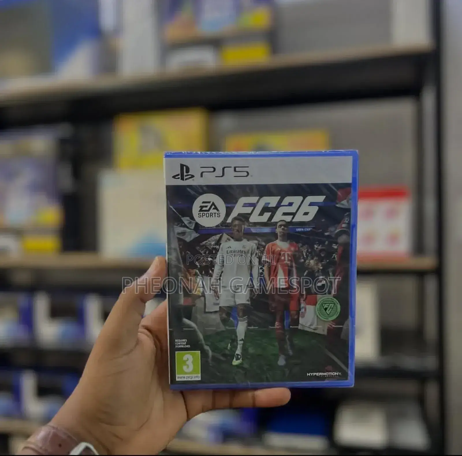 Fc26 Game Cd for Ps5: Experience Hypermotion v Graphics on Ps5.