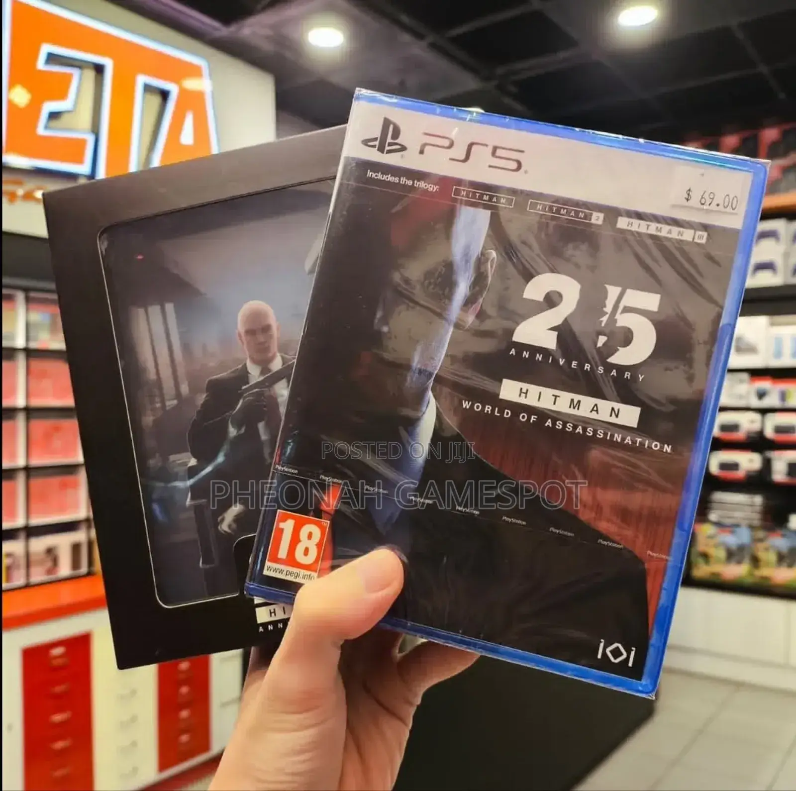 Hit Man World of Assassination 25 Anniversary Game Cd for Ps5