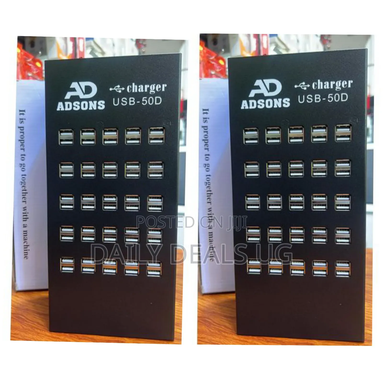Usb Charger, Adson 50 Port Portable Usb Charging Station for Multiple