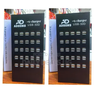 Usb Charger, Adson 50 Port Portable Usb Charging Station for Multiple