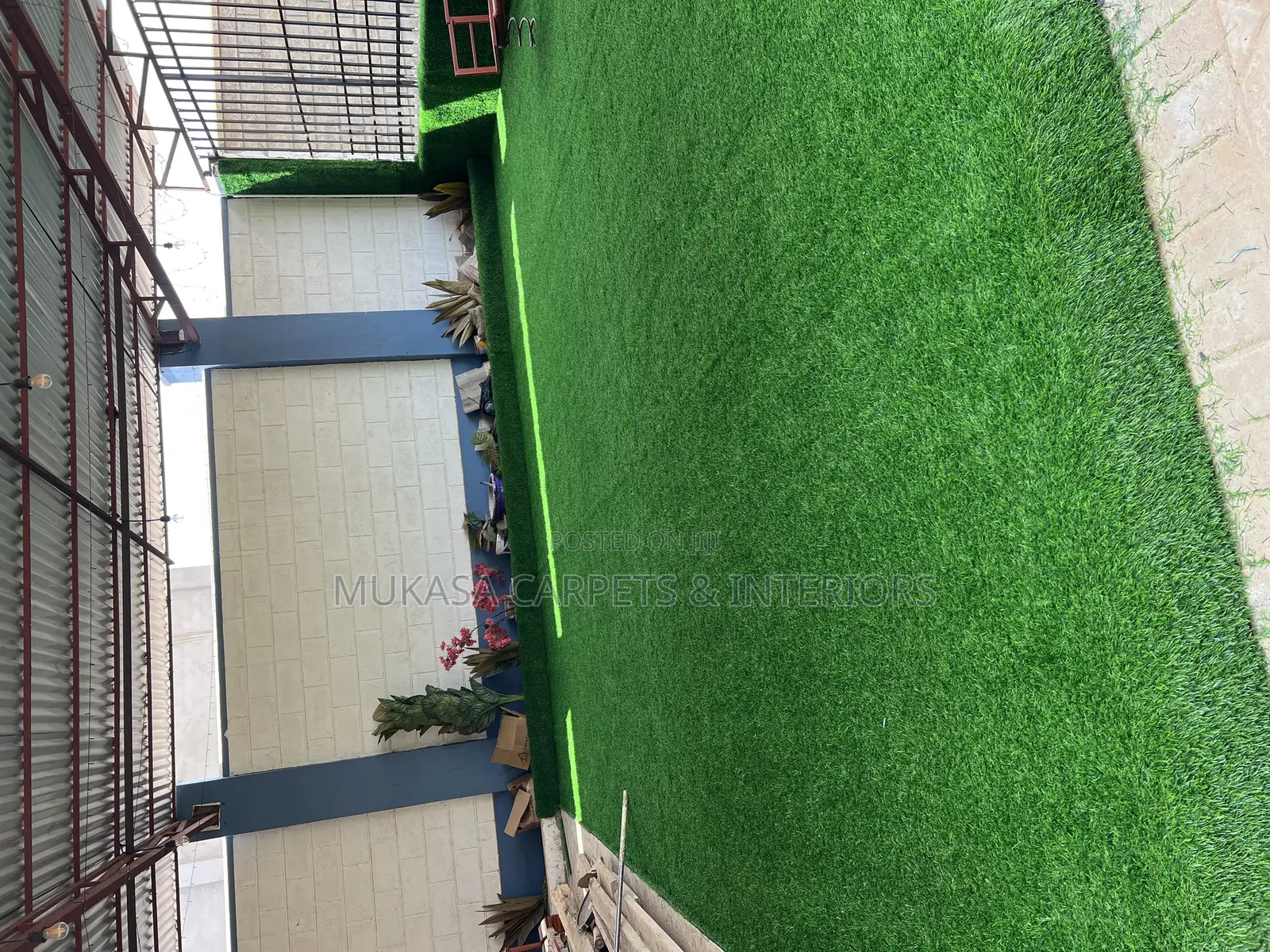 Ultra-Soft Green Grass Carpet