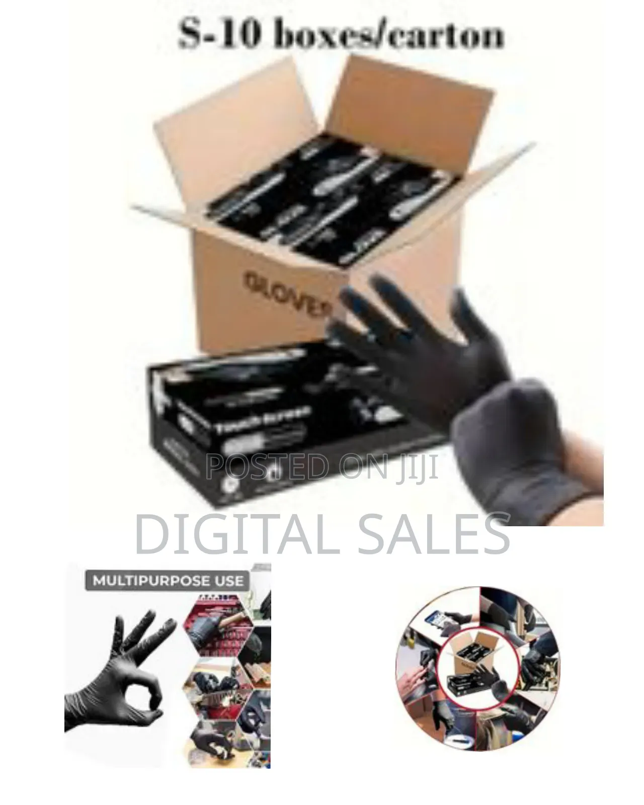 100 Pack Of Neoprene Nitrile Disposable Gloves - Waterproof