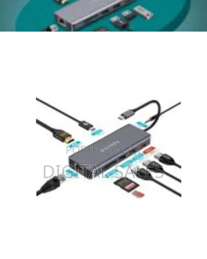 Porodo 9-in-1 Usb-C Hub Multiport Adapter With 100w Pd, Hdmi