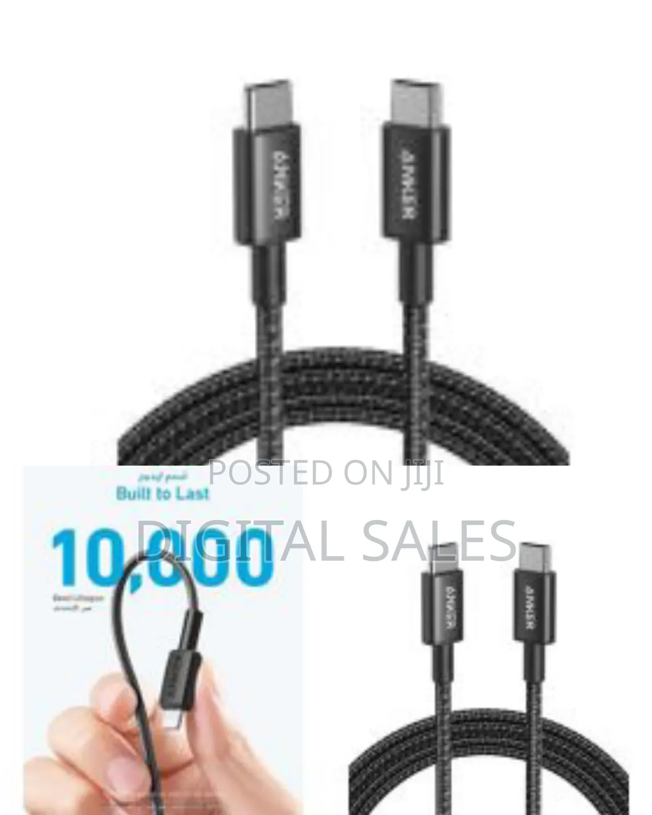 Anker Usb C to Usb C Cable, Type-C 60w, Braided Fast Charging Cable