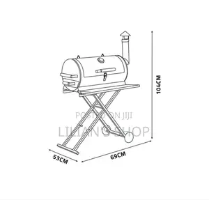 Ourcamp Portable Charcoal BBQ Grill Smoker