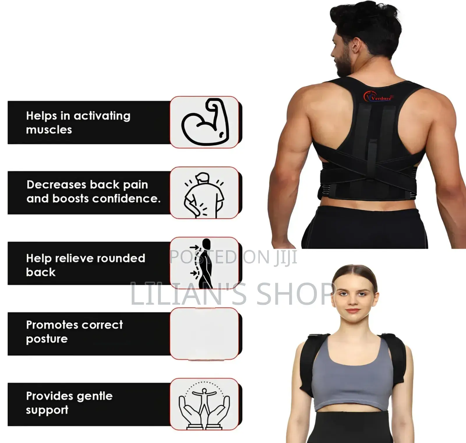 Adjustable Posture Corrector Brace Belt