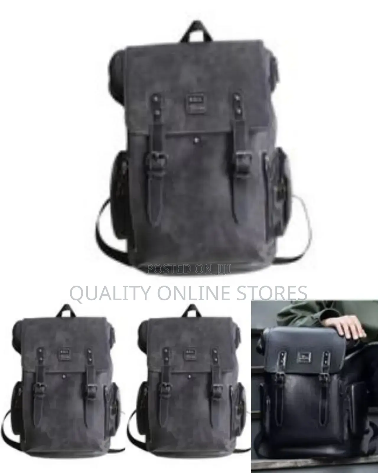Vintage Backpack Soft Leather for Men, High-Quality Luxury Designer