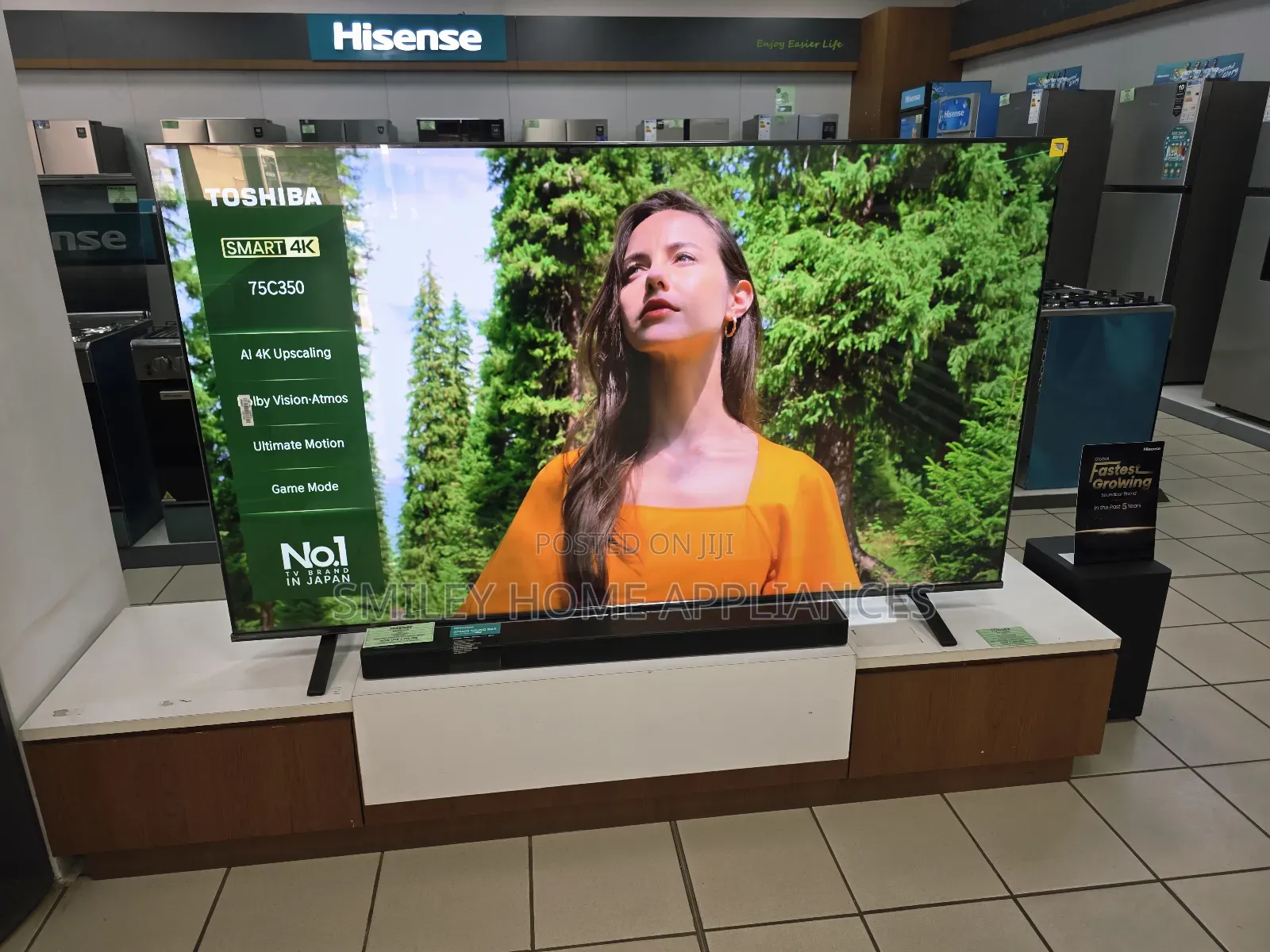 Japan Imported Toshiba 75inches 75c350 Series Uhd- Vidaa Smart Tv