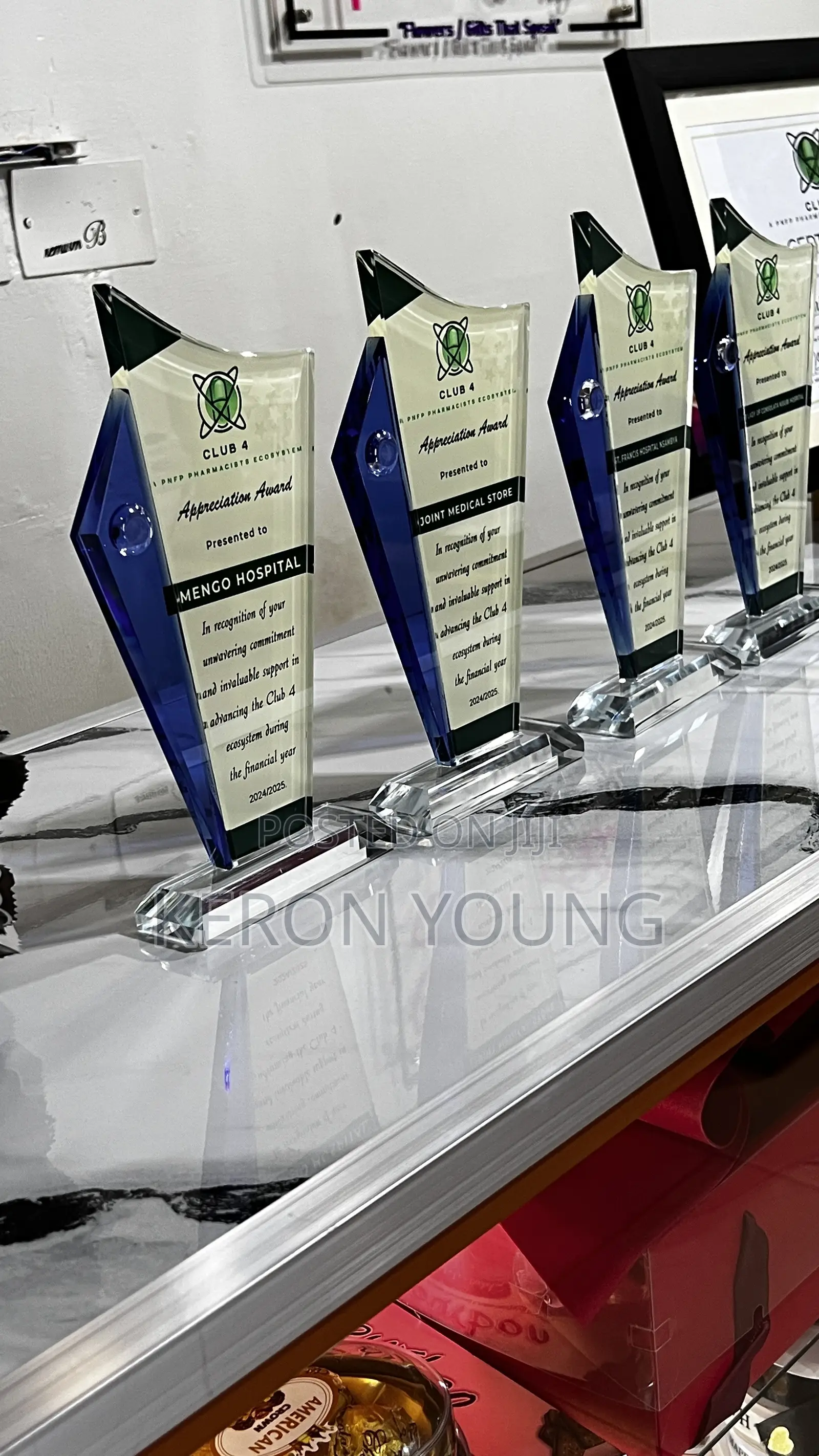 Lapel Pins/Key Rings/Plaques/Certificates