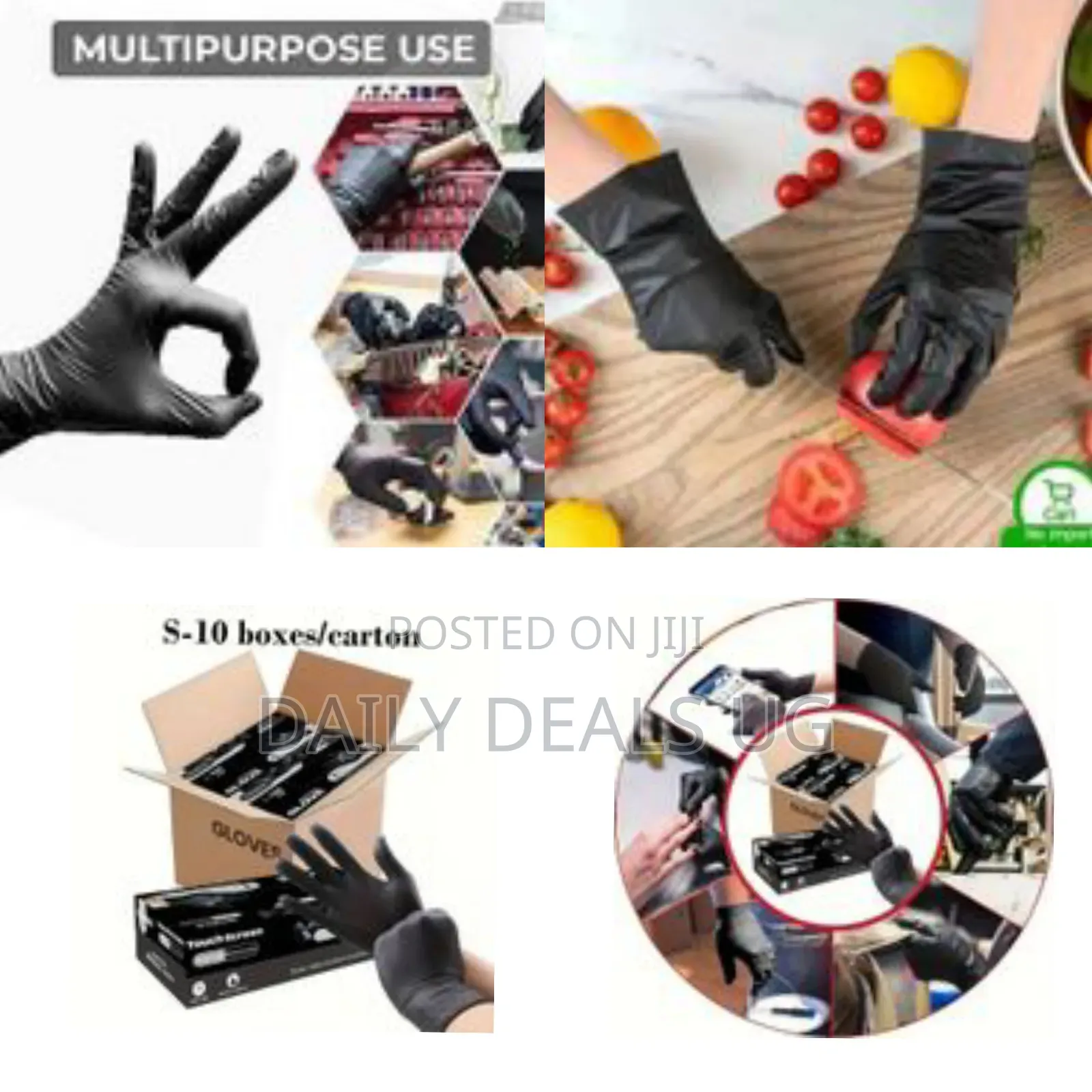 100 Pack Of Neoprene Nitrile Disposable Gloves - Waterproof
