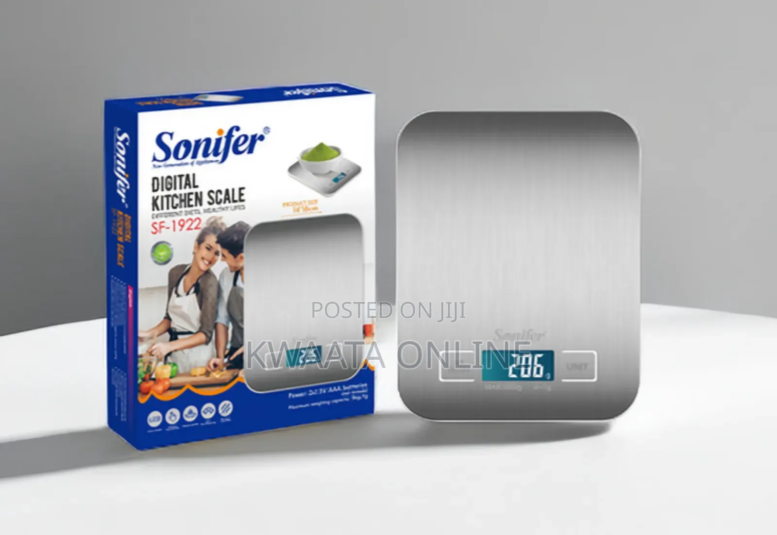 Digital Kitchen Weighing Scale Food Max 5kg Capacity, Sonifer Sf-1922