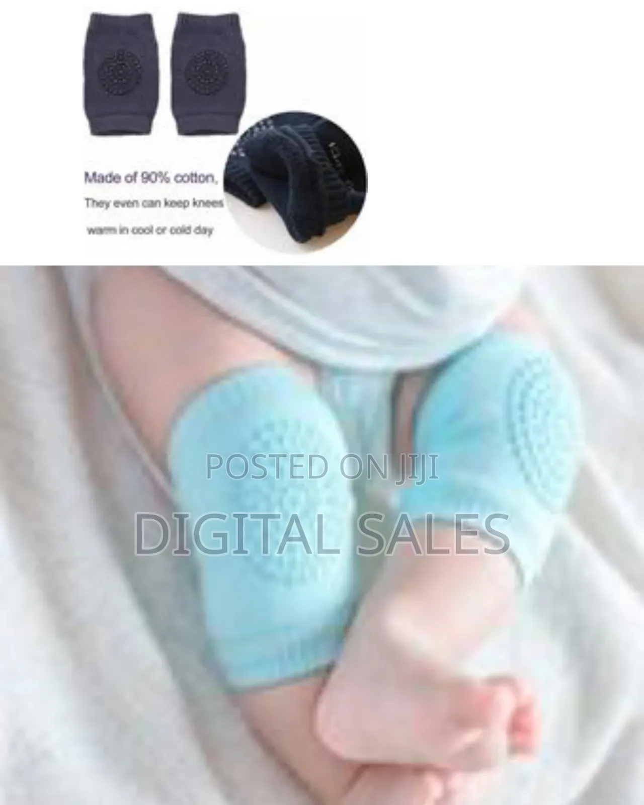 A Pair Of Baby Knee Pads - Toddlers Crawling Anti-slip Protector