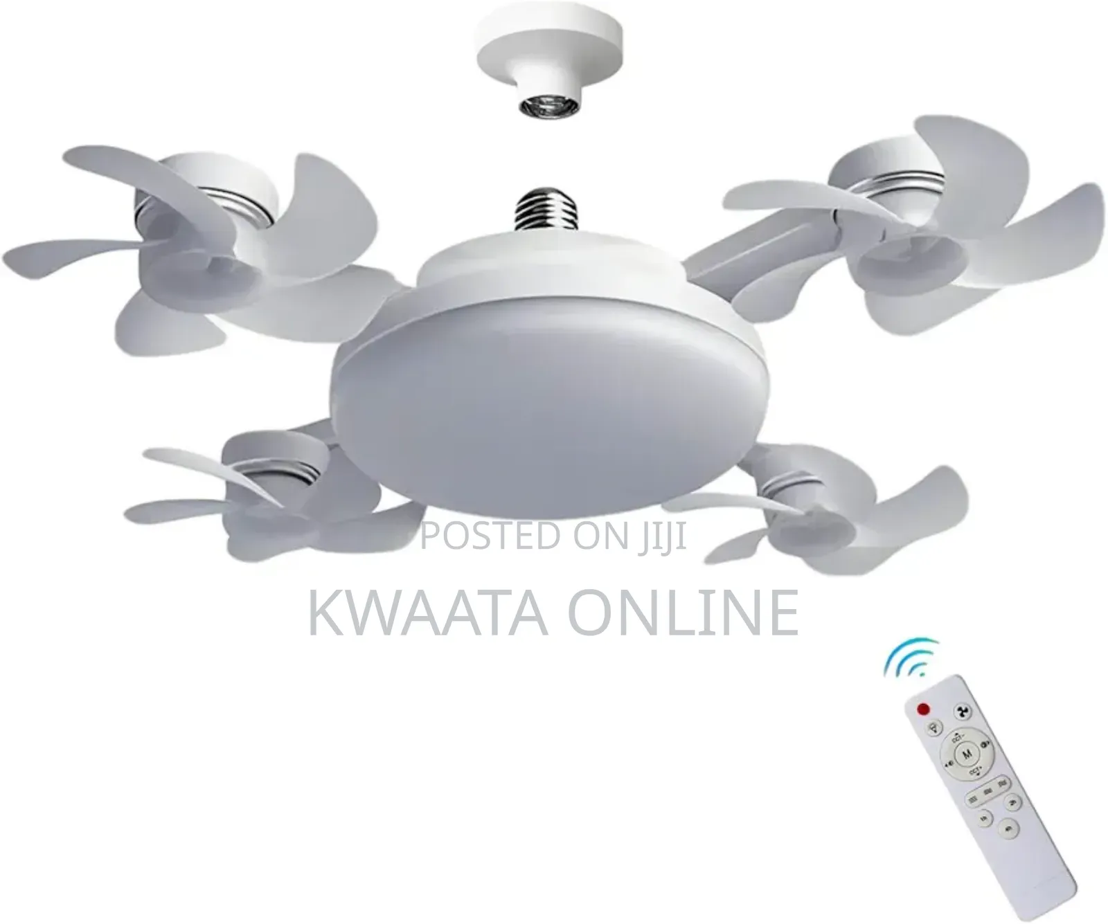 2 In 1 Drone Light Fan, 3 Colors Hanging Fans With Led Lights,(4 Head)