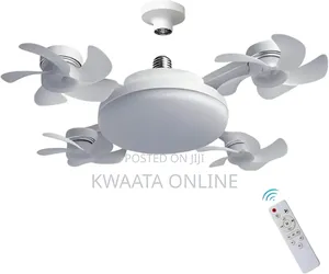 2 In 1 Drone Light Fan, 3 Colors Hanging Fans With Led Lights,(4 Head)