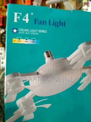 2 In 1 Drone Light Fan, 3 Colors Hanging Fans With Led Lights,(4 Head)