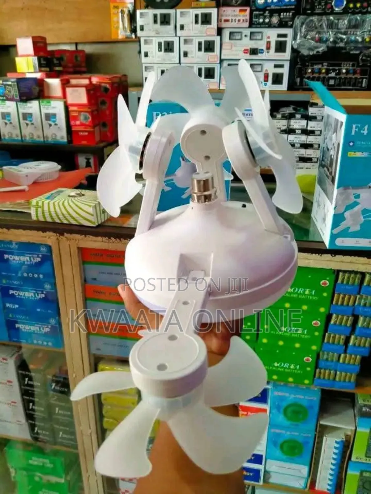 2 In 1 Drone Light Fan, 3 Colors Hanging Fans With Led Lights,(4 Head)