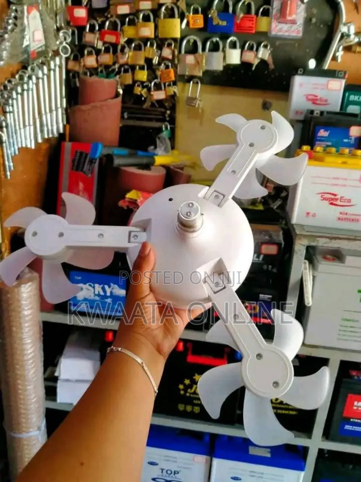 2 In 1 Drone Light Fan, 3 Colors Hanging Fans With Led Lights,(4 Head)