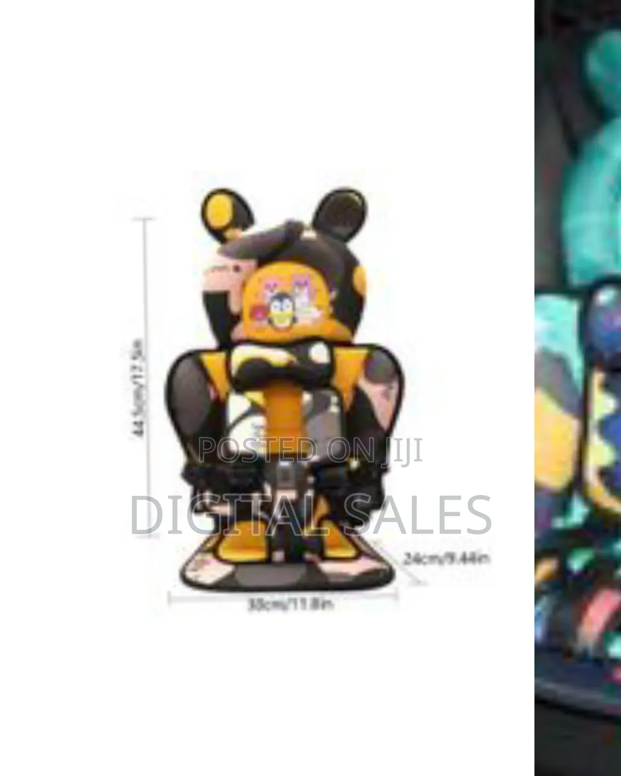 Lightweight Cartoon Portable Baby Safety Car Seat Infant Kids
