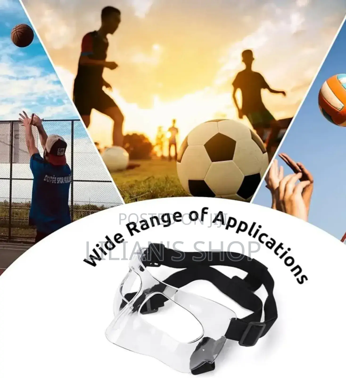 Sports Impact Protection Face Guard