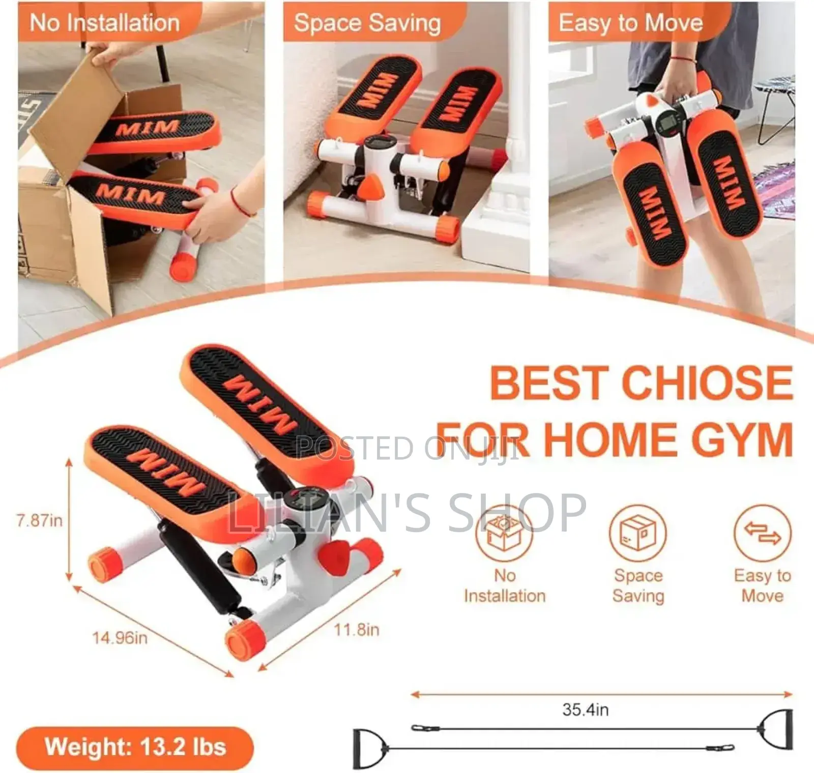 Mim Heavy-Duty Exercise Indoor Stepper Machine